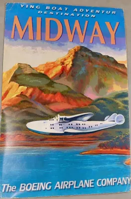 BOEING AIRPLANE COMPANY MIDWAY POSTERS - TWO IDENTICAL