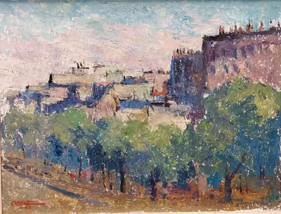 IMPRESSIONIST LANDSCAPE BY OIVA HIETANIEMI