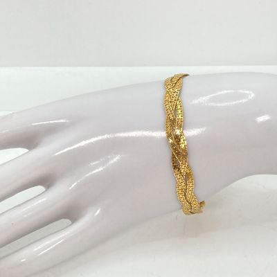 LOT 50: Italy Gold Braided Bracelet - 14KT, TW 6.8g