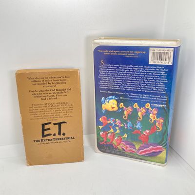 LOT 532: Classic Entertainment Collection - "Rick Grimes" Figurine in Original Box, VHS Disney's The Little Mermaid Movie,...