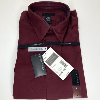 LOT 76: Men's Dress Shirts (Structure, Van Heusen, Architect) and Ties (Stafford, Ketch, Blair, Croft&Barrow) - Size M & L...