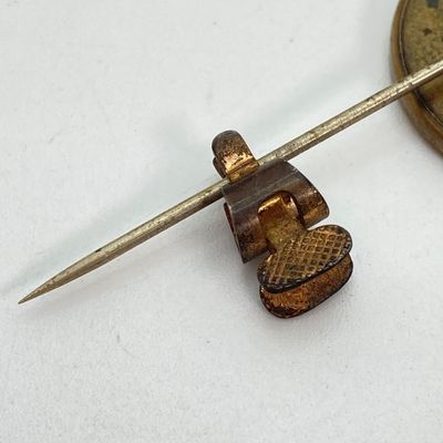 LOT 46: Unique Find - Antique 1860 Abraham Lincoln Campaign Button / Stick Pin with a Ferro Type Portrait of Abe Lincoln!!