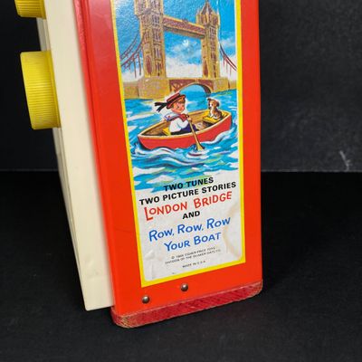 LOT 536: Vintage Fisher Price Educational / Toys - School Days Desk and Music Box TV
