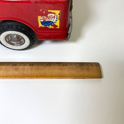 LOT 83: Vintage Toys - Metal Pepsi Delivery Truck with Radio Flyer Tricycle