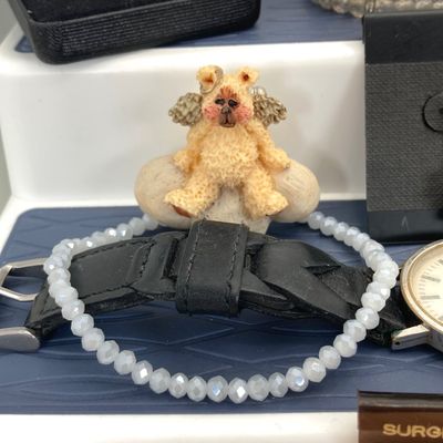 LOT 1: Assorted Jewelry - Swiss Made Mondaine EcoQuartz Watch, Pierced Earrings, Stainless Steel Ring, Bracelets and More