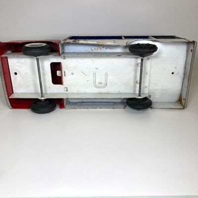 LOT 83: Vintage Toys - Metal Pepsi Delivery Truck with Radio Flyer Tricycle