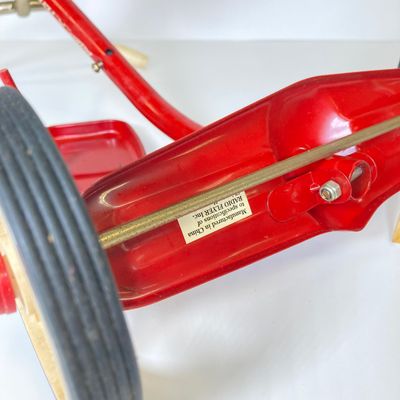 LOT 83: Vintage Toys - Metal Pepsi Delivery Truck with Radio Flyer Tricycle