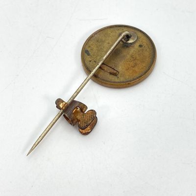 LOT 46: Unique Find - Antique 1860 Abraham Lincoln Campaign Button / Stick Pin with a Ferro Type Portrait of Abe Lincoln!!