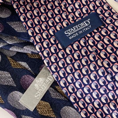 LOT 76: Men's Dress Shirts (Structure, Van Heusen, Architect) and Ties (Stafford, Ketch, Blair, Croft&Barrow) - Size M & L...