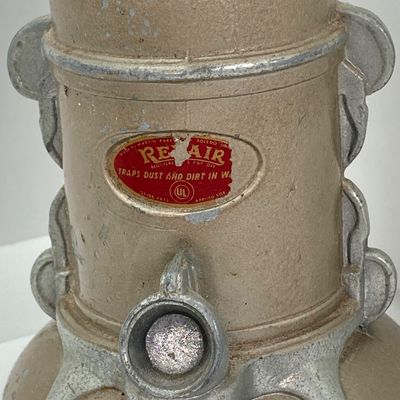 LOT 531: Vintage Coin Bank Collection - Tin Litho Rotary Sorter, Ceramic Cabin, Tin Litho Rotary Sorter, Rexair Vacuum and Piggy Bank