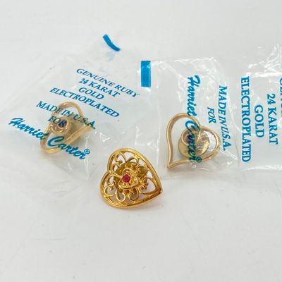 LOT 39: Large Collection of Assorted Jewelry - Sterling Earrings TW 7.3g, Napier Earrings, Fashion Rings and Pins