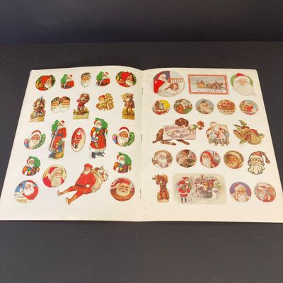 LOT 44: Vintage Books, Stickers, Ephemera and Antique Framed Halloween Wall Decor