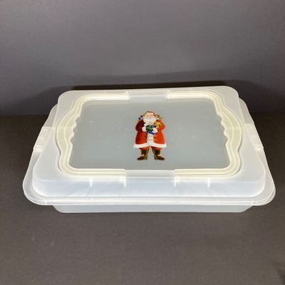 LOT 30: Holiday Kitchen Collection - Two Tier Tree Serving Plate, Metal and Plastic Cookie Cutters, Festivitree Bake Set and Storage...