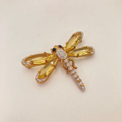 LOT 7: Collection of Brooch / Pins - Butterflies, Dragonflies Including 925 and Brown and Purple Flower