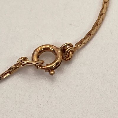 LOT 3: 14KT Gold Filled Necklace - 16" with Matching Pierced Earrings Set