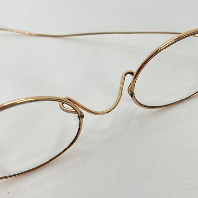 LOT 71: Vintage Gold Filled Eye Glasses with Case