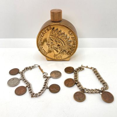 LOT 519: Vintage Collection - Three Series 1976 Two Dollar Bills / Paper Money with Consecutive Serial Number, Penny / Nickel Coin...