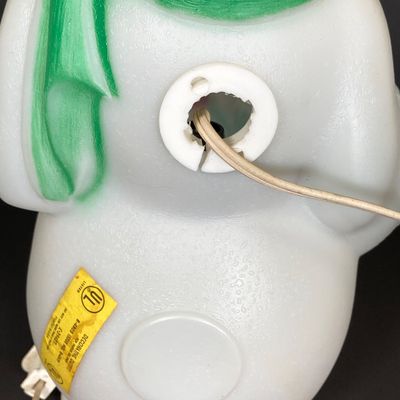 LOT 80: Small Vintage Empire Plastic Corp 1968 Blow Mold Light Up Snowman