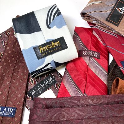 LOT 79: Vintage Men's Dress Tie Collection - Designer Styles and More