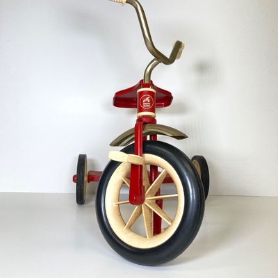 LOT 83: Vintage Toys - Metal Pepsi Delivery Truck with Radio Flyer Tricycle