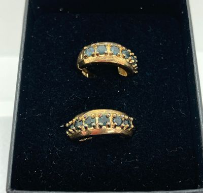 LOT 31: Three Pair of Technibond 925 and Stone Pierced Earrings in Original Box - 14.0 GTW