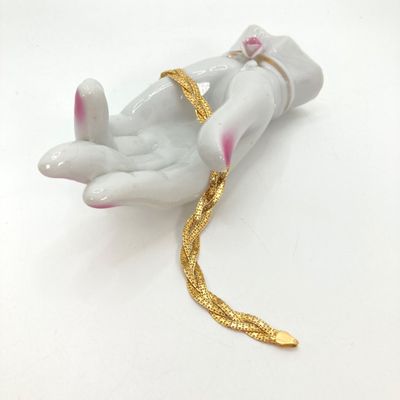 LOT 50: Italy Gold Braided Bracelet - 14KT, TW 6.8g