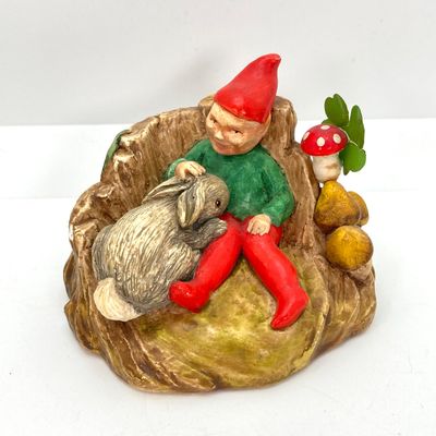 LOT 533: Vintage Collection - Ireland Good Luck Small Pitcher, Made in England Annco Craft Gnome and Rabbit, Pony Shoe, Penny Keychain,...