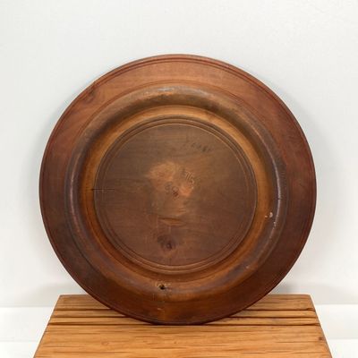 LOT 520: Vintage Carved Wood / Horn Collection - Poland Jewelry / Trinket Box, Panther and Catch All / Plate