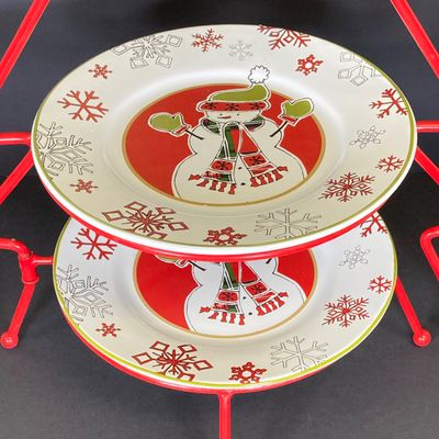LOT 30: Holiday Kitchen Collection - Two Tier Tree Serving Plate, Metal and Plastic Cookie Cutters, Festivitree Bake Set and Storage...