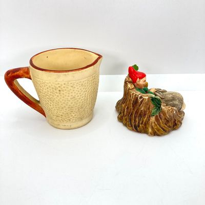 LOT 533: Vintage Collection - Ireland Good Luck Small Pitcher, Made in England Annco Craft Gnome and Rabbit, Pony Shoe, Penny Keychain,...