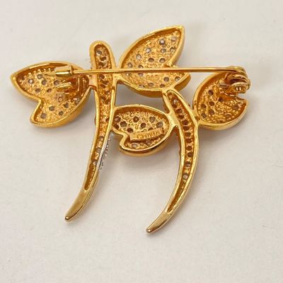 LOT 7: Collection of Brooch / Pins - Butterflies, Dragonflies Including 925 and Brown and Purple Flower