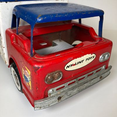 LOT 83: Vintage Toys - Metal Pepsi Delivery Truck with Radio Flyer Tricycle
