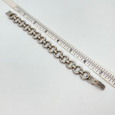 LOT 48: CW 925 Marcasite & Sterling Bracelet - 21.8 GTW, 7"