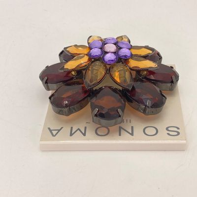 LOT 7: Collection of Brooch / Pins - Butterflies, Dragonflies Including 925 and Brown and Purple Flower