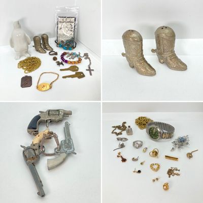 LOT 42: Large Vintage Assorted Jewelry / Craft / Repair and More Lot - Gold Filled Bracelet Included