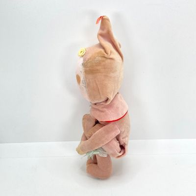 LOT 526: Vintage Collection - Large Made in Japan Knee Hugger / Elf, Post Cards and Sonoma Snowy Lodge / Cabin Coin Bank