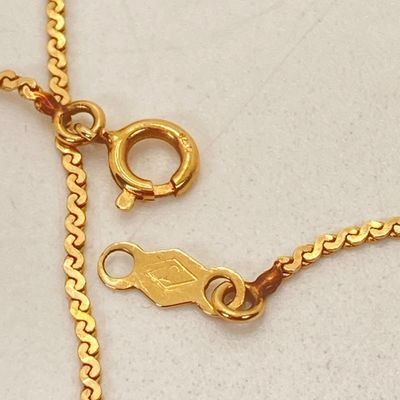 LOT 4: Gold Twisted Knot Necklace - 14KT, TW 2.1g, 30"