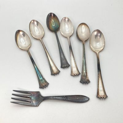LOT 35: Collection of Assorted Silver Plated Flatware
