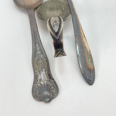 LOT 35: Collection of Assorted Silver Plated Flatware