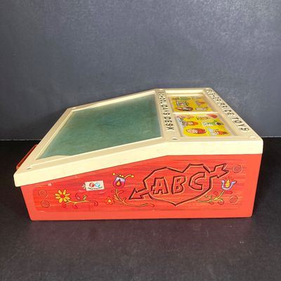 LOT 536: Vintage Fisher Price Educational / Toys - School Days Desk and Music Box TV