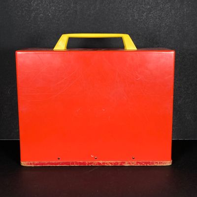 LOT 536: Vintage Fisher Price Educational / Toys - School Days Desk and Music Box TV