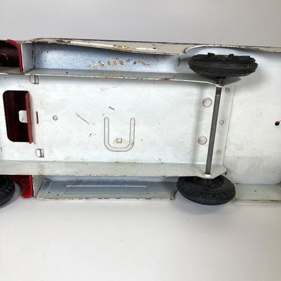LOT 83: Vintage Toys - Metal Pepsi Delivery Truck with Radio Flyer Tricycle
