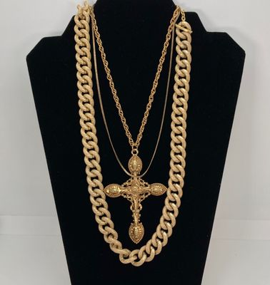 LOT 38: Large Collection of Jewelry - Designer and More - Sakata Swiss Made Pendant Watch, Art Cross, Whiting & Davis, Gold Filled...