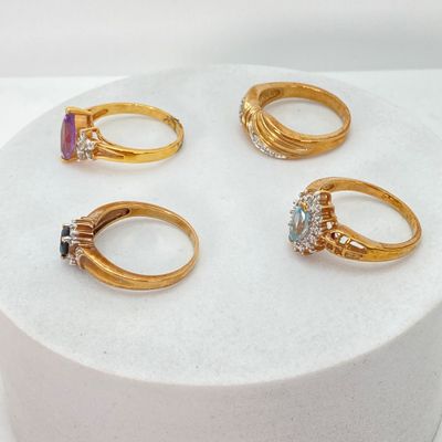 LOT 39: Large Collection of Assorted Jewelry - Sterling Earrings TW 7.3g, Napier Earrings, Fashion Rings and Pins