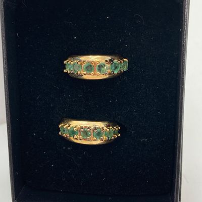 LOT 31: Three Pair of Technibond 925 and Stone Pierced Earrings in Original Box - 14.0 GTW