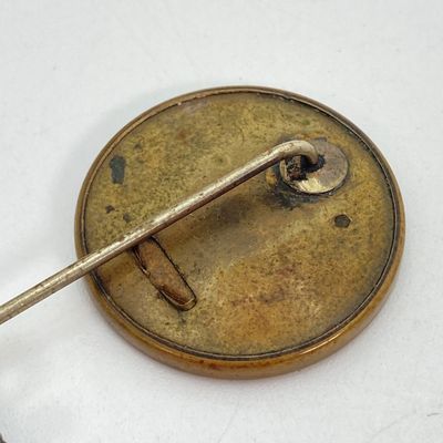 LOT 46: Unique Find - Antique 1860 Abraham Lincoln Campaign Button / Stick Pin with a Ferro Type Portrait of Abe Lincoln!!