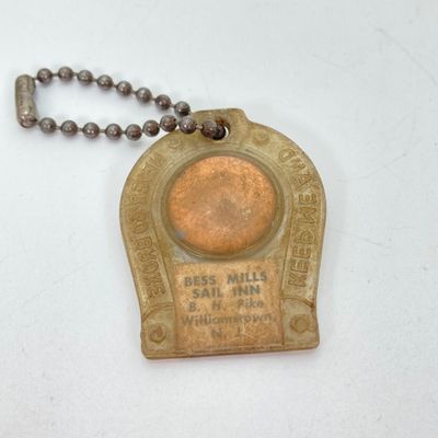 LOT 533: Vintage Collection - Ireland Good Luck Small Pitcher, Made in England Annco Craft Gnome and Rabbit, Pony Shoe, Penny Keychain,...