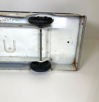 LOT 83: Vintage Toys - Metal Pepsi Delivery Truck with Radio Flyer Tricycle