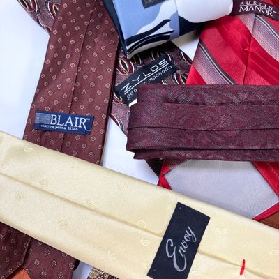 LOT 79: Vintage Men's Dress Tie Collection - Designer Styles and More