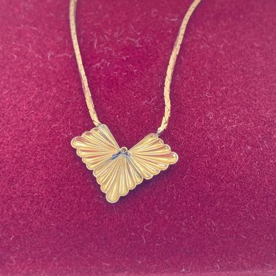 LOT 3: 14KT Gold Filled Necklace - 16" with Matching Pierced Earrings Set